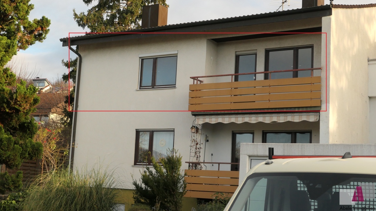 Hausansicht Süd markiert
