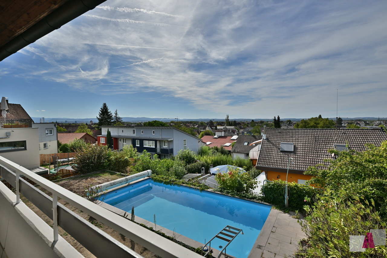 Blick vom Balkon