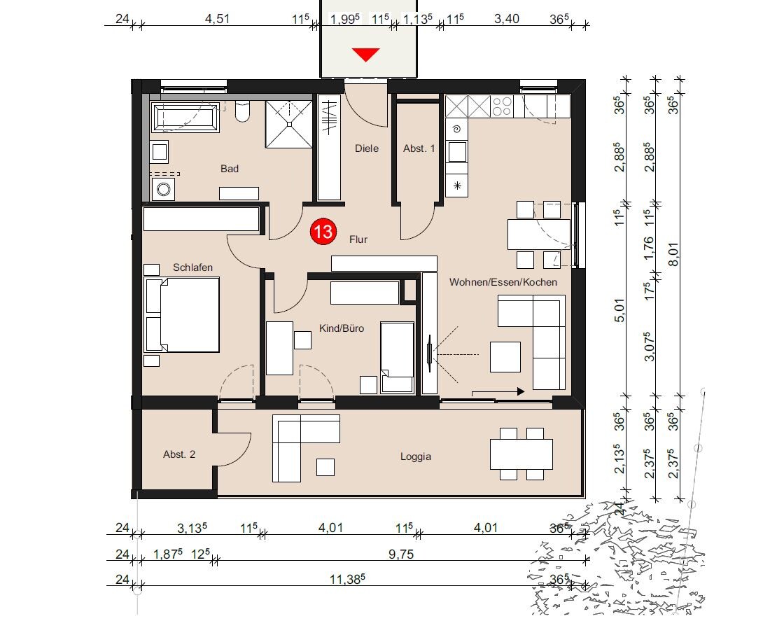 77004 - Wohnung 13