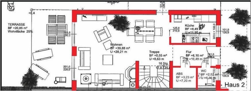 Grundriss EG Haus 2
