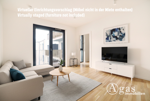 Virtueller Einrichtungsvorschlag (Möbel nicht in der Miete enthalten)