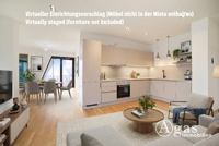 Virtueller Einrichtungsvorschlag (Möbel nicht in der Miete enthalten)