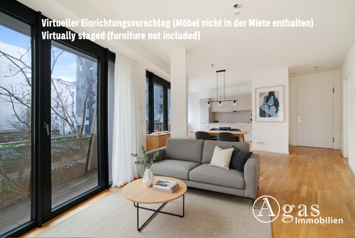 Virtueller Einrichtungsvorschlag (Möbel nicht in der Miete enthalten)