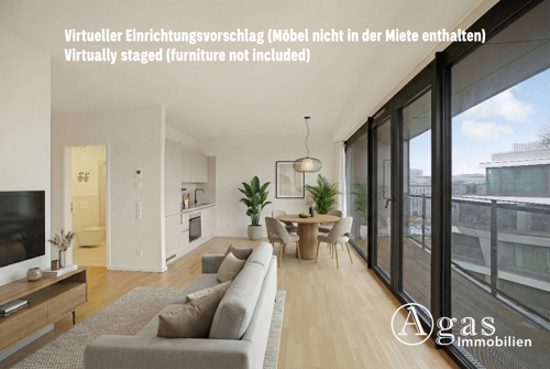 Virtueller Einrichtungsvorschlag (Möbel nicht in der Miete enthalten)