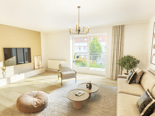 Beispielbild Wohnzimmer - Virtuelles Homestaging