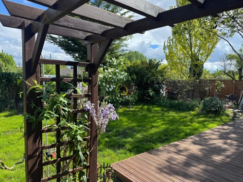Schöner Blick von der Terrasse