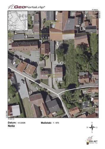 Geoportal Flur 1, Flurstück 155 Obere Torstr.