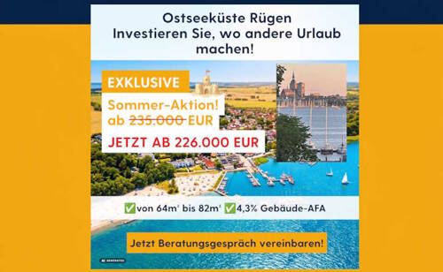 SU - AKTION Rügen - Kapitalanlage Blick auf Strahlsund