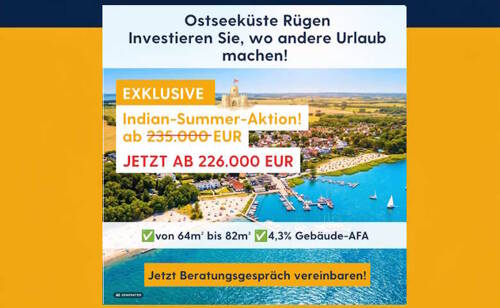 SU - AKTION Rügen - Kapitalanlage Blick auf Strahlsund