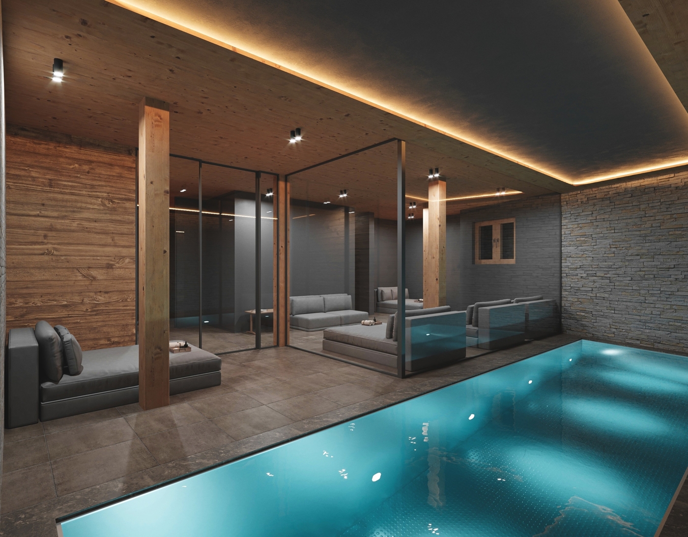 Spa Innenvisualisierung 