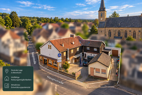 KI erstelltes Bild von Merxheim mit Kirche