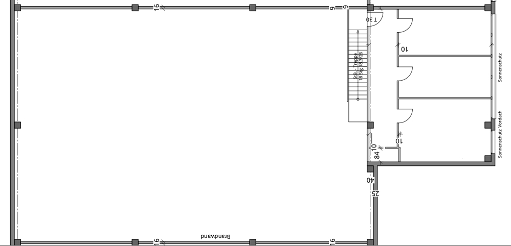 Grundriss Einheit E 1. Obergeschoss