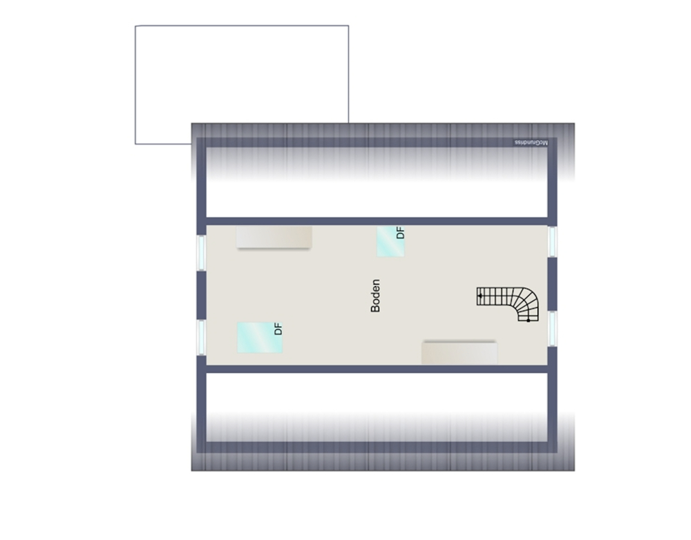 Grundriss Spitzboden