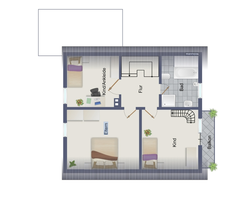Grundriss 1. Obergeschoss