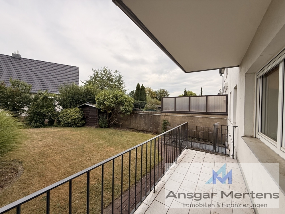 Balkon mit alleiniger Gartennutzung