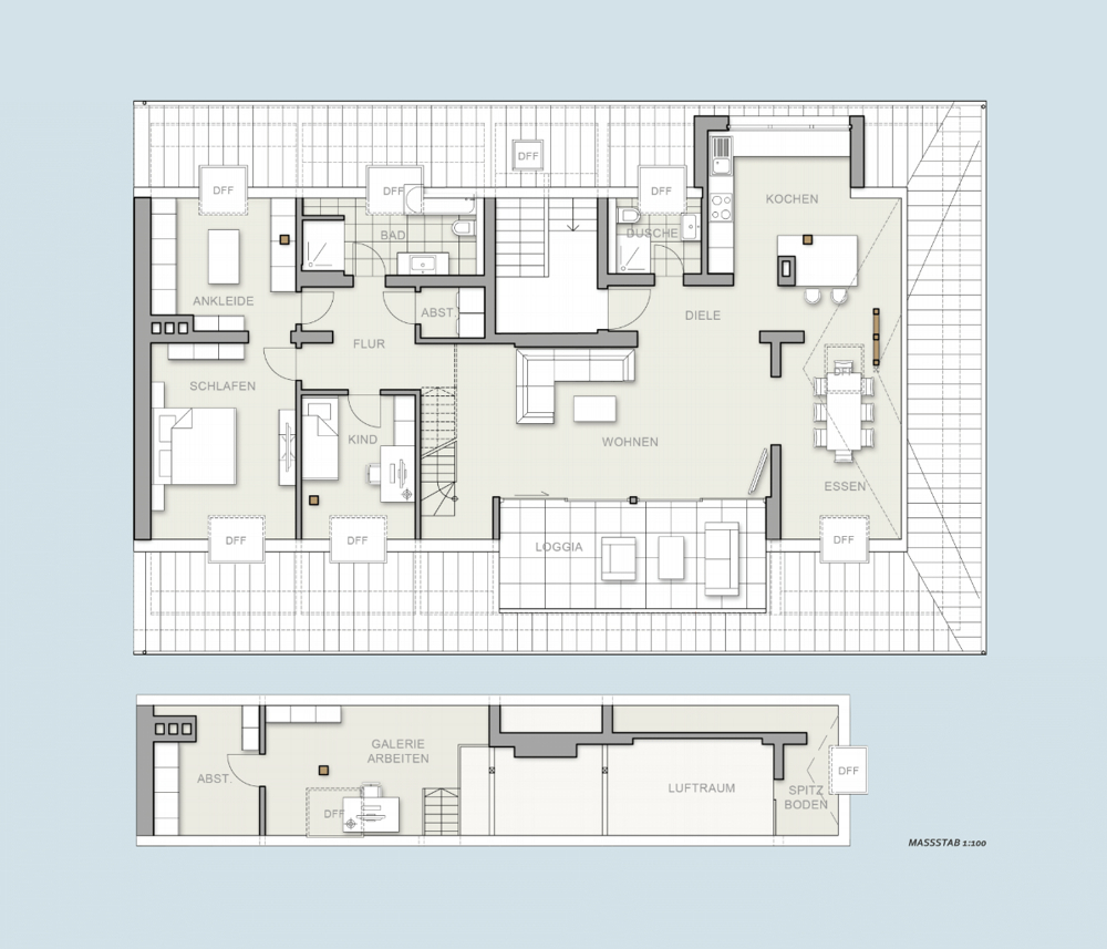 Grundriss Penthouse