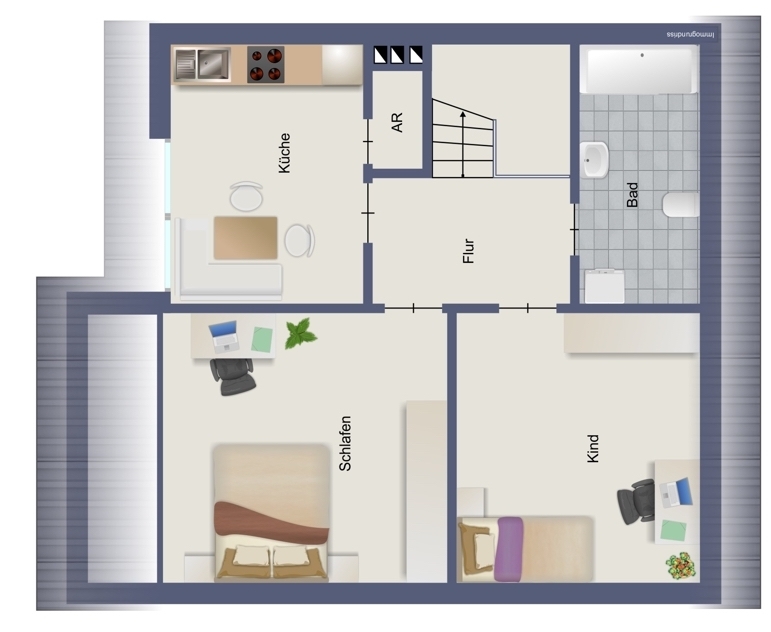 Grundriss 1. Obergeschoss