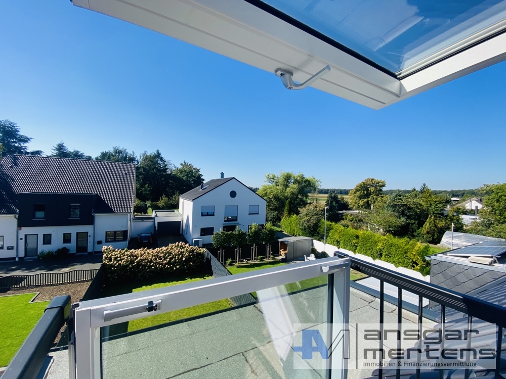 Ausblick von dem Dachbalkon