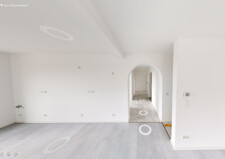 Blick auf die den offenen Küchenbereich