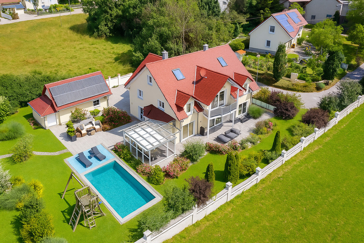 Außenbereich Pool Visualisierung