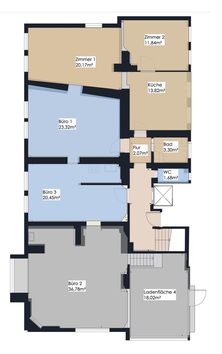 Grundriss Souterrain_Erdgeschoss