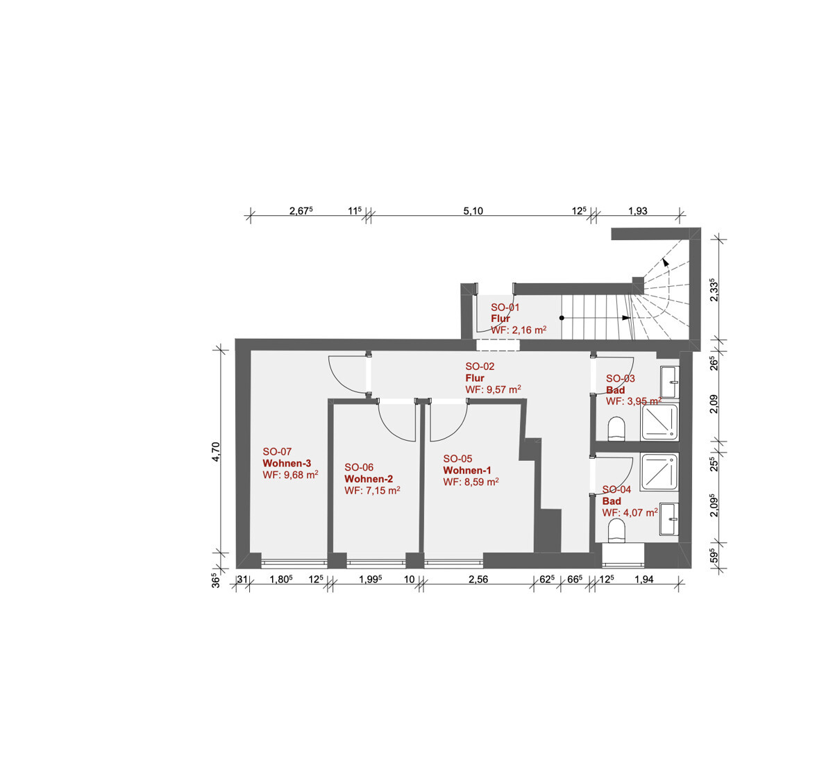 Grundriss Untergeschoss