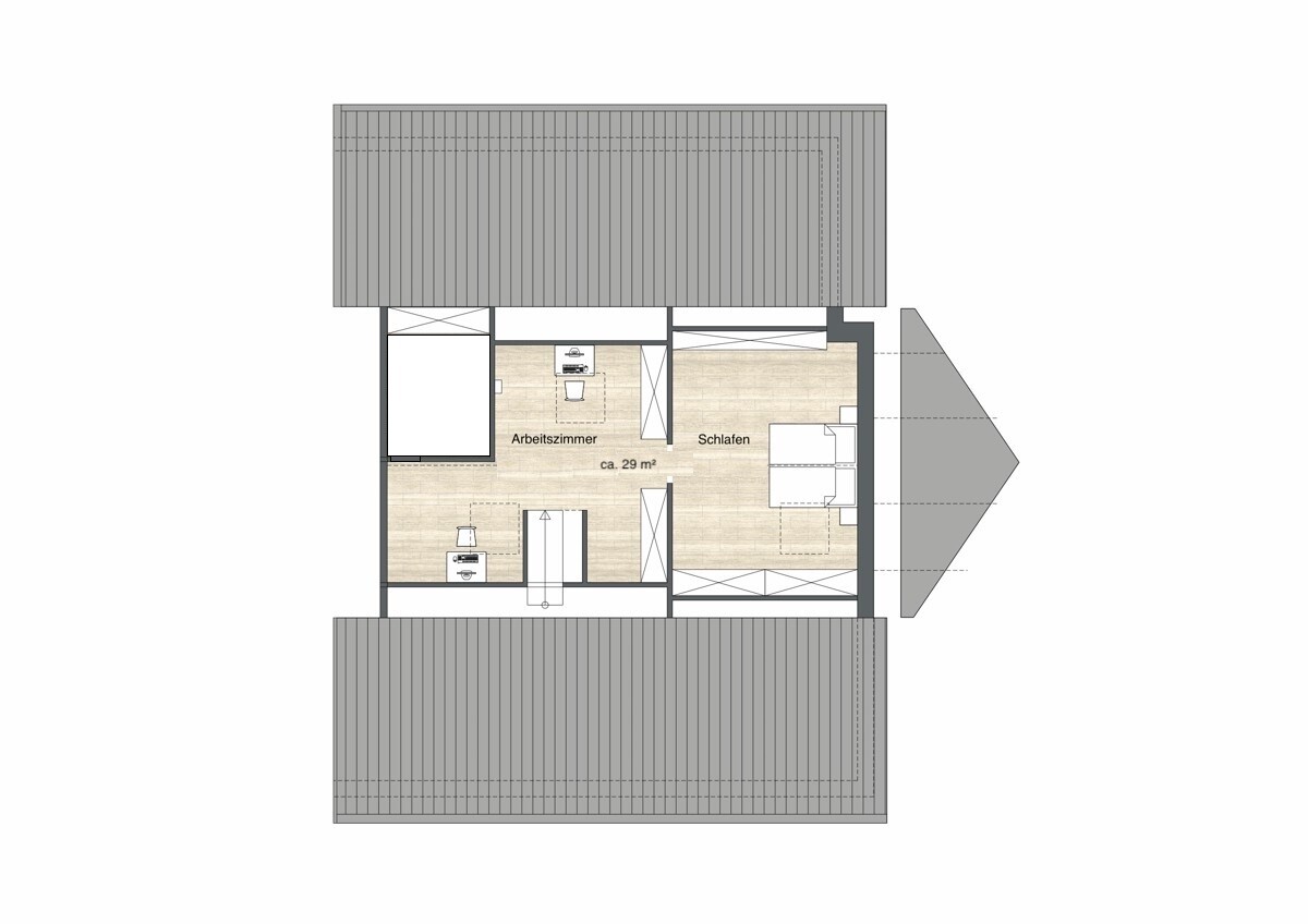 Grundriss Dachspitz