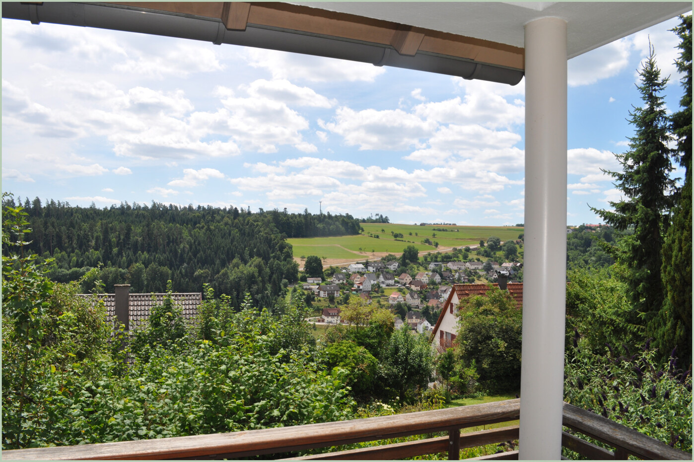 Aussicht vom Balkon