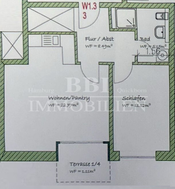 Moderne 2-Zimmer-Wohnung mit Terrasse sowie einem PKW-Stellplatz - Photo 1