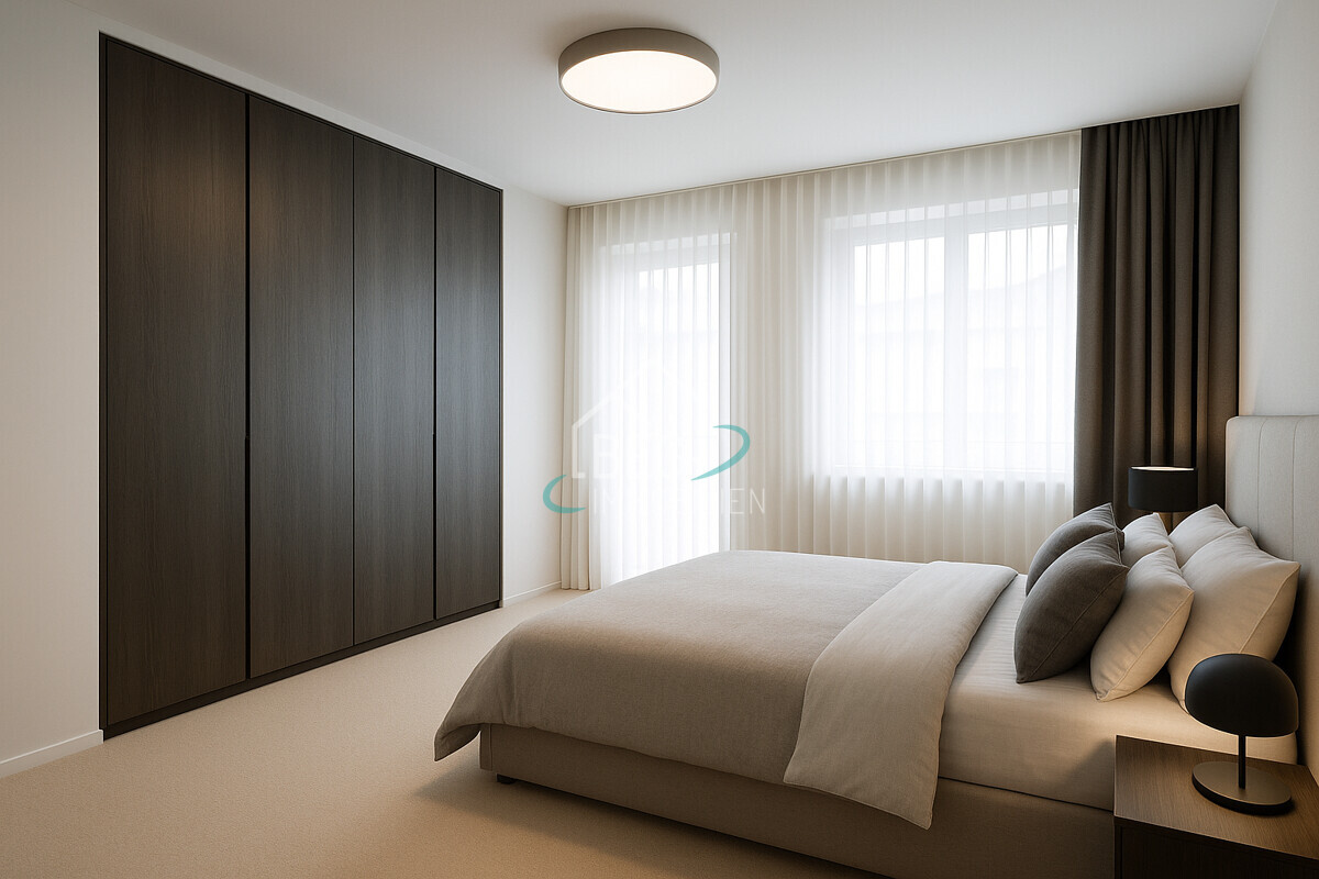 virtuell möbliertes Schlafzimmer