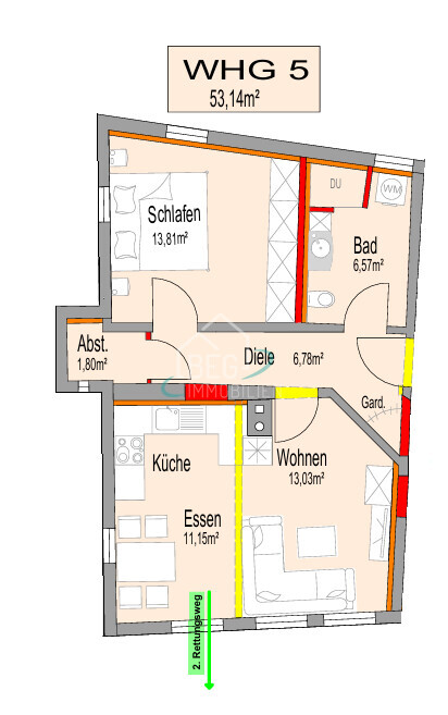 Wohnung 5, 2. OG