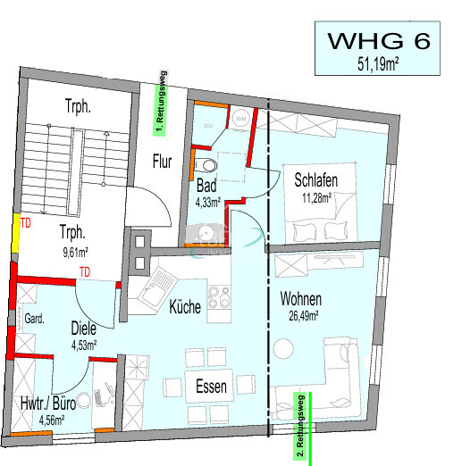 Wohnung 6, 2. OG