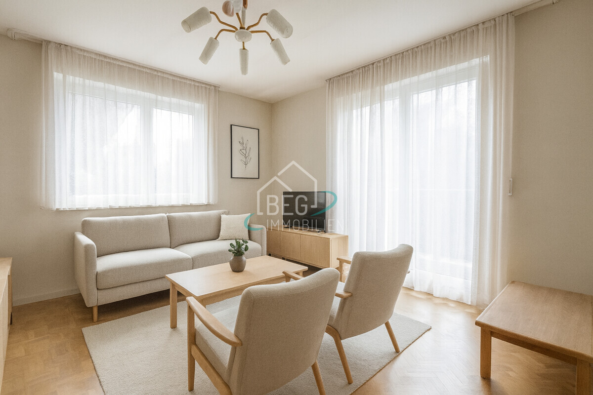 virtuelle Möblierung Wohnzimmer