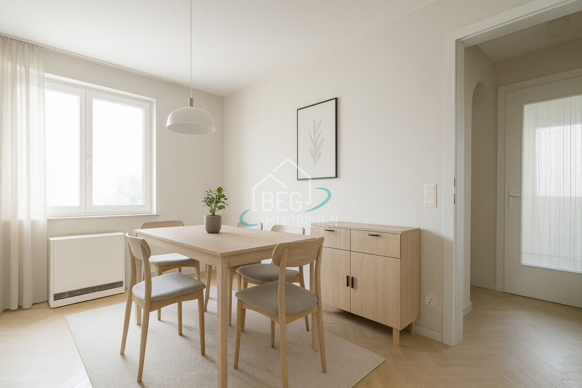 virtuelle Möblierung Esszimmer