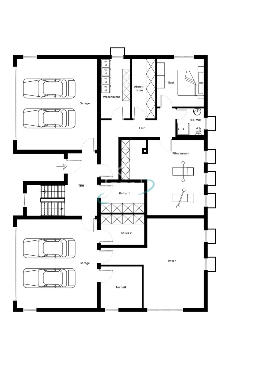 Grundriss Untergeschoss