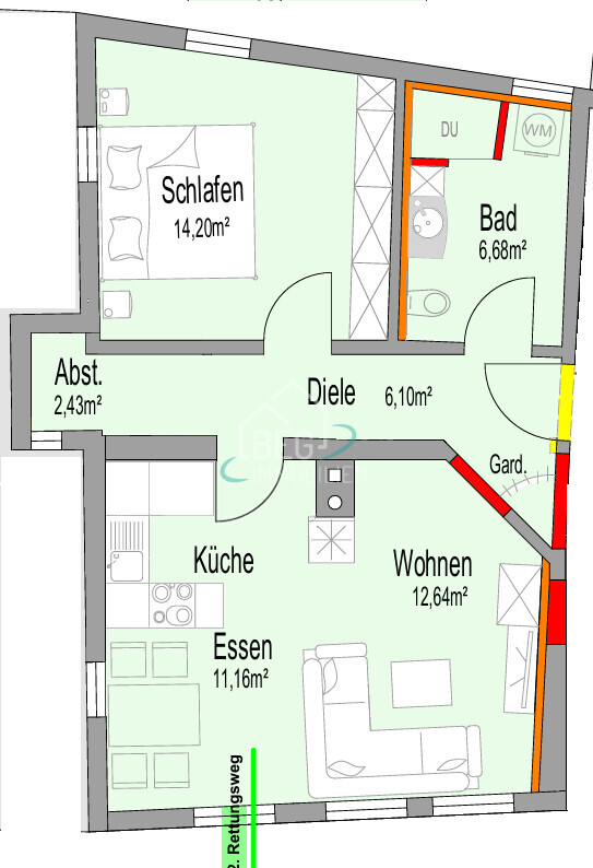 Wohnung 3, 1. OG