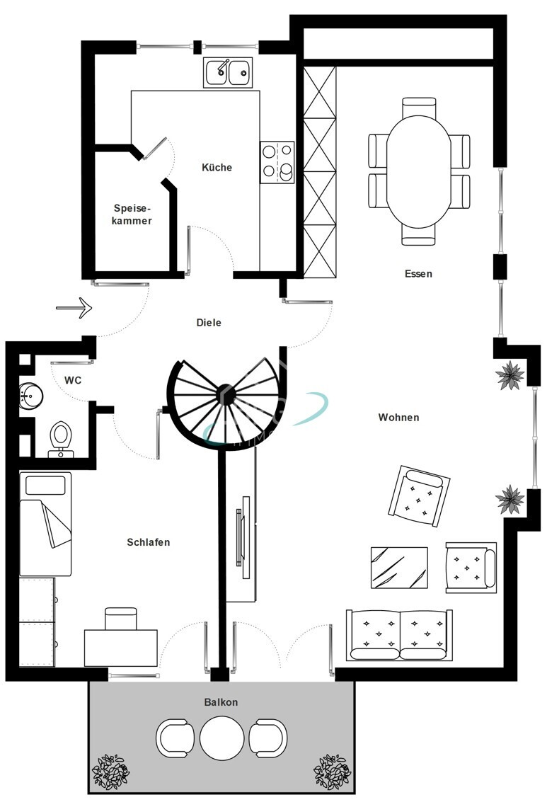 Grundriss DG1
