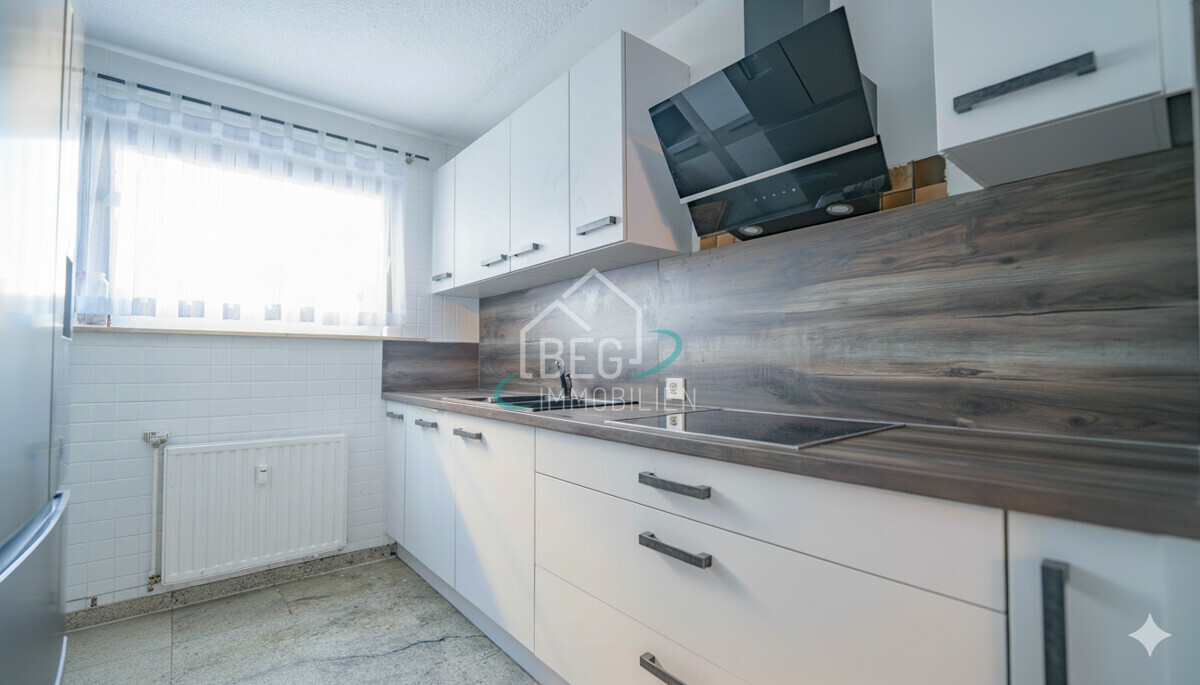 Küche virtuell möbliert