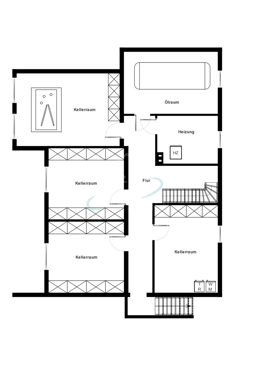 Grundriss Wohnhaus Kellergeschoss