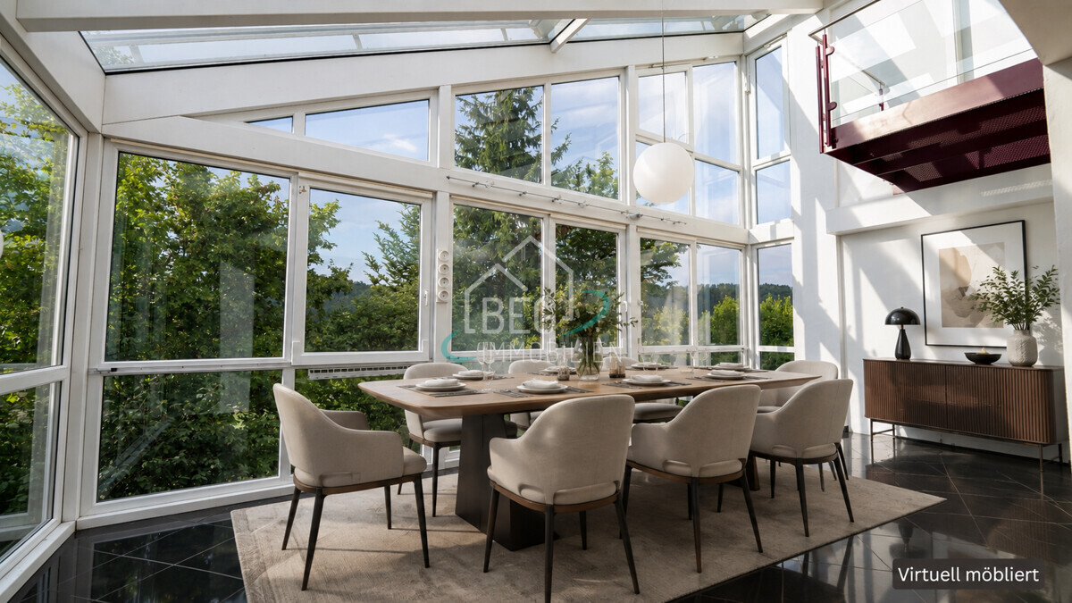 Wintergarten EG virtuell möbliert