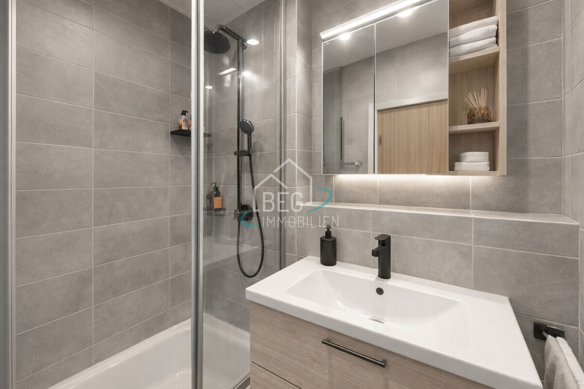 virtuell bearbeitetes Badezimmer