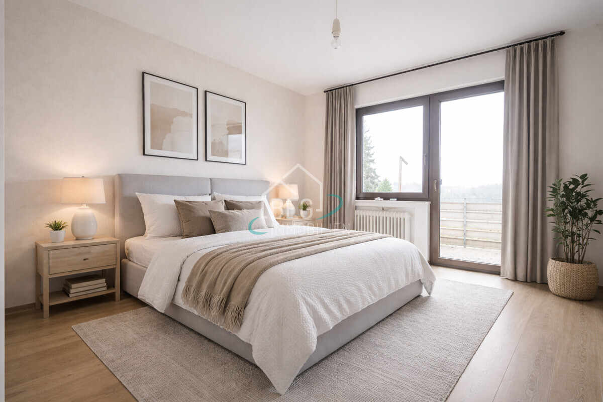 virtuell möbliertes Schlafzimmer OG