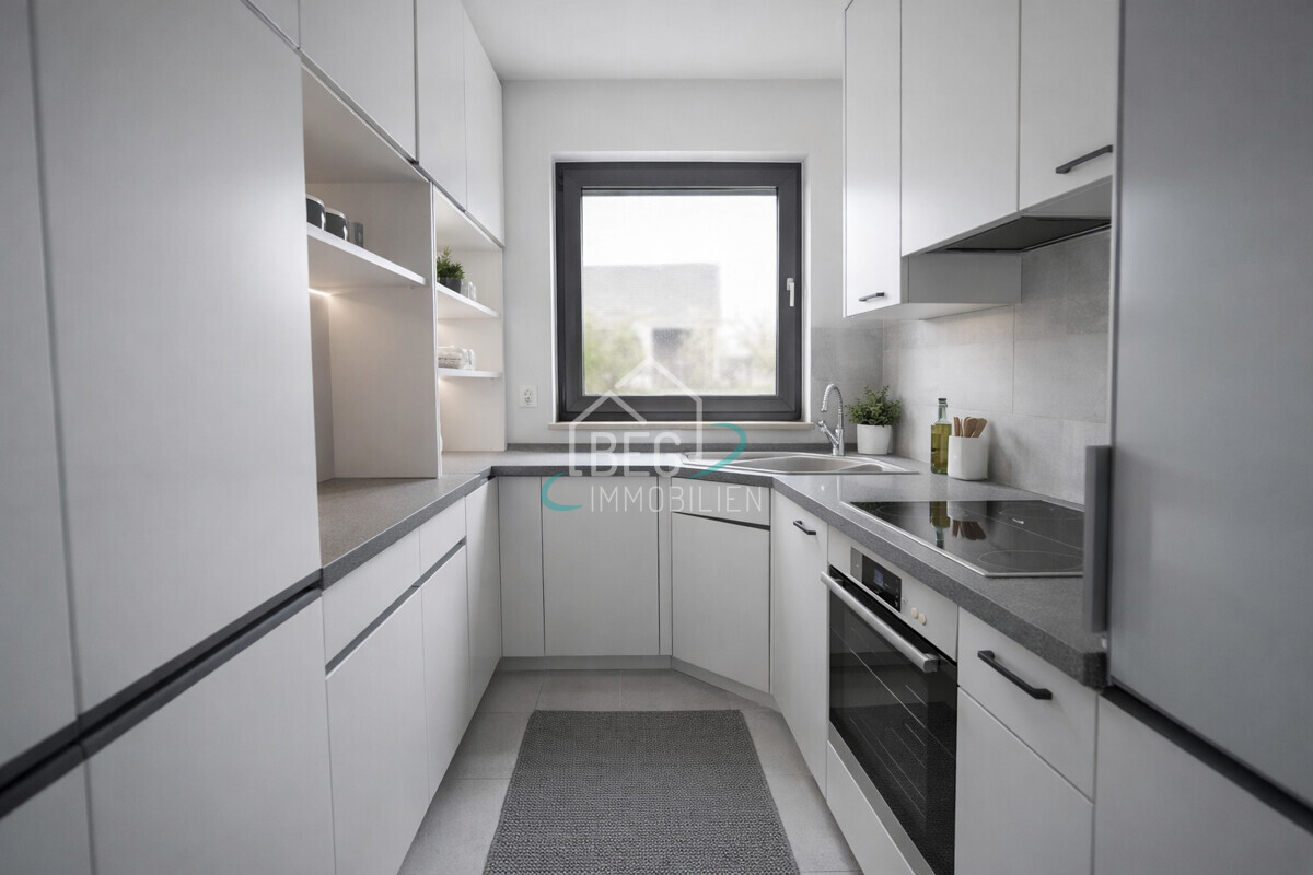 virtuell möblierte Küche