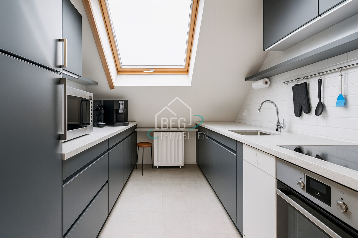 virtuell bearbeitete Küche