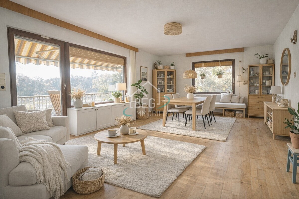 Wohnzimmer KI generiert