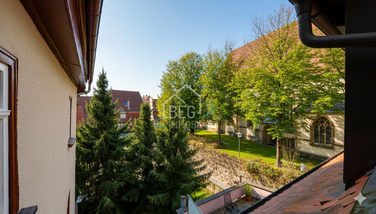 Balkon Aussicht Sommer