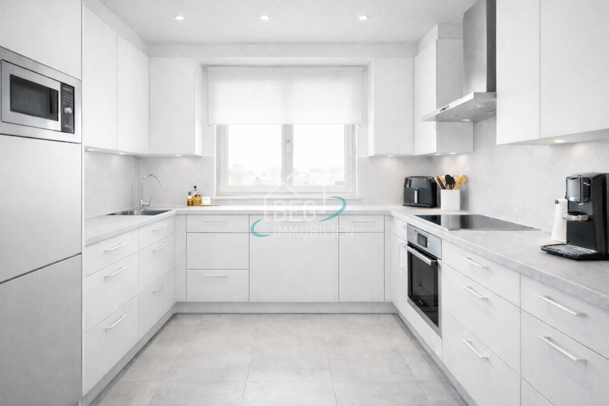 virtuell möblierte Küche