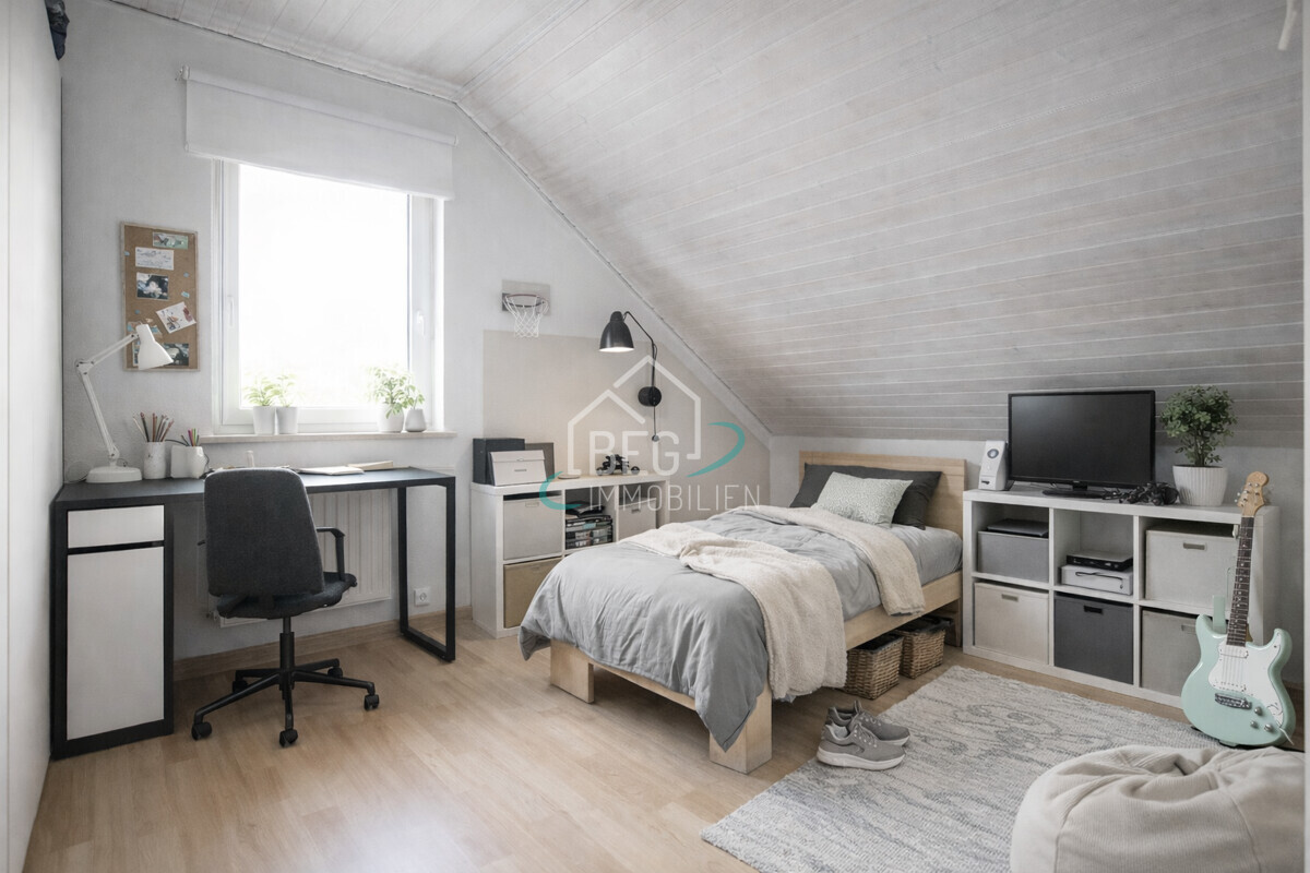 virtuell möbliertes Kinderzimmer