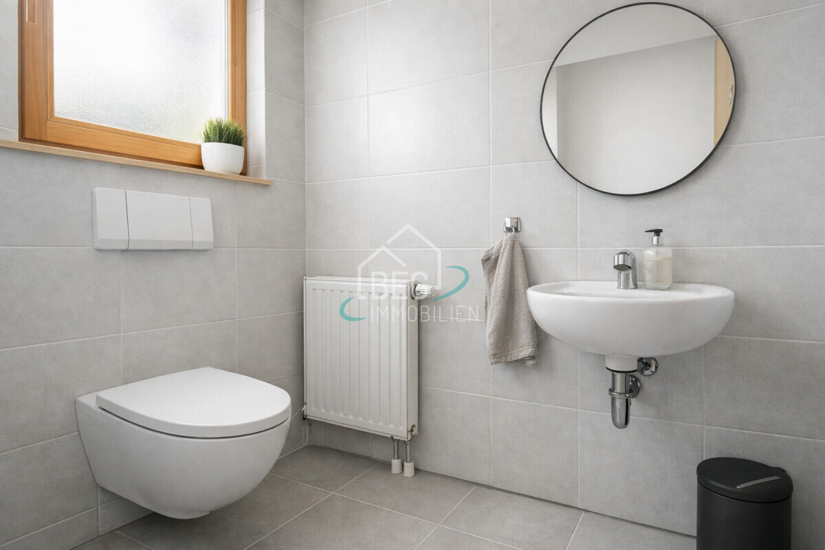 virtuell möbliertes WC