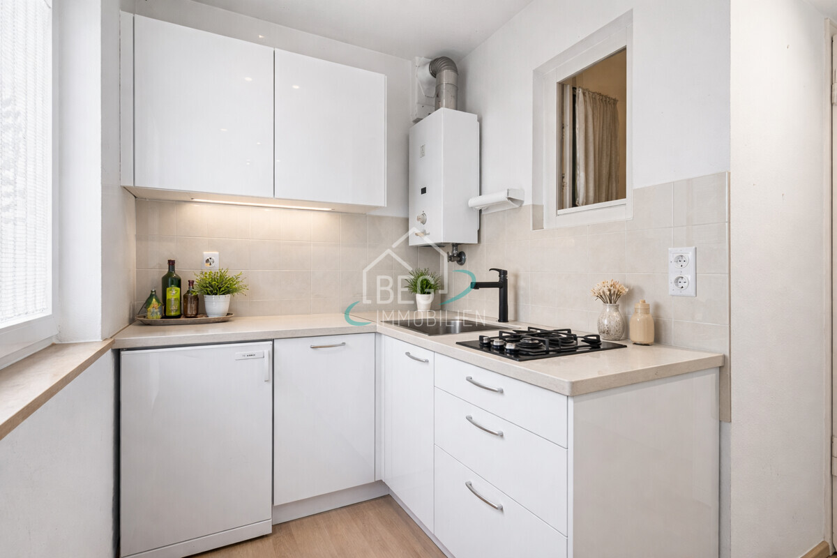 virtuell möblierte Küche